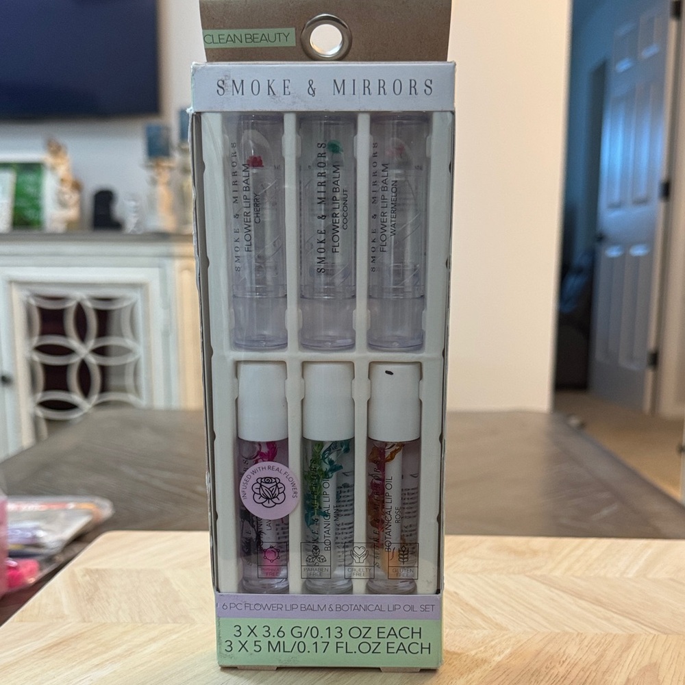 Botanical Lip Balm Set - Clear and Pink